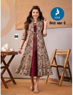 Kaya Kurti Best One Vol 3 Designer Kurti Catalog at Wholesale Rate Kaya Kurti Best One Vol 3 Designer Kurti Catalog at Wholesale Rate