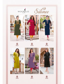 Wooglee Fashion Salonee Vol 8 Rayon Kurti Catalog at Wholesale Rate