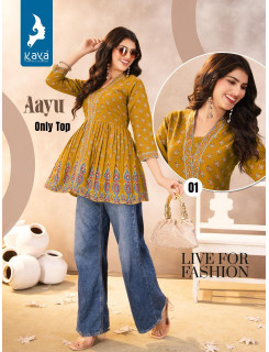 Kaya Kurti Aayu Cotton Kurtis Catalog at Wholesale Rate Kaya Kurti Aayu Cotton Kurtis Catalog at Wholesale Rate