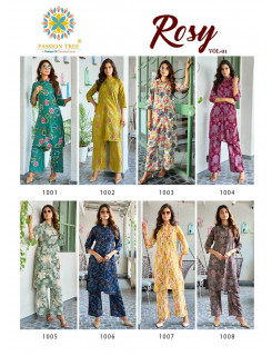 Passion Tree Rosy Kurtis With Bottom Catalog at Wholesale Rate Passion Tree Rosy Kurtis With Bottom Catalog at Wholesale Rate