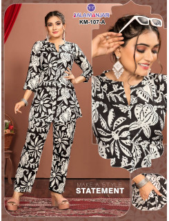 Karissa Kalanjari Co Ord Set Size Set Catalog at Wholesale Rate