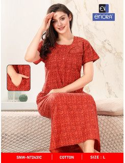 Enora  Two Cotton Nighty  Night Dress Catalog At Wholesale Rate Enora  Two Cotton Nighty  Night Dress Catalog At Wholesale Rate