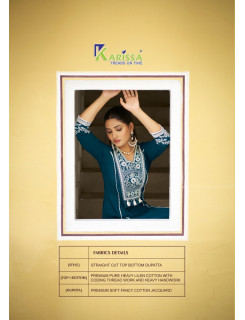 Karissa Vaani  Readymade Dress Catalog at Wholesale Rate