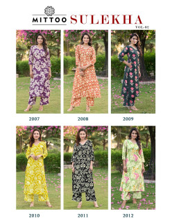Mittoo Kurti Sulekha Vol 2 Kurtis With Bottom Catalog at Wholesale Rate Mittoo Kurti Sulekha Vol 2 Kurtis With Bottom Catalog at Wholesale Rate