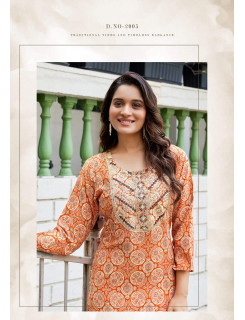 Vaniska Charming Vol 2 Rayon Kurti Catalog at Wholesale Rate