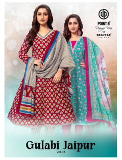 Deeptex Point 8 Gulabi Jaipur Vol 2 Anarkali Suits Catalog a Wholesale Rate