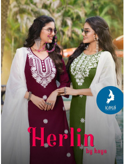 Kaya Kurti Herlin Readymade Dress Catalog at Wholesale Rate Kaya Kurti Herlin Readymade Dress Catalog at Wholesale Rate