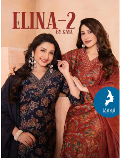 Kaya Kurti Elina Vol 2 Printed Salwar Kameez Catalog at Wholesale Rate Kaya Kurti Elina Vol 2 Printed Salwar Kameez Catalog at Wholesale Rate