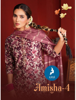 Kaya Kurti Amisha Vol 4 Printed Salwar Kameez Catalog at Wholesale Rate Kaya Kurti Amisha Vol 4 Printed Salwar Kameez Catalog at Wholesale Rate