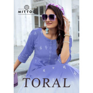Mittoo Kurti Toral Kurtis With Bottom Catalog at Wholesale Rate