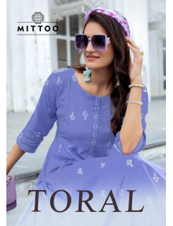 Mittoo Kurti Toral Kurtis With Bottom Catalog at Wholesale Rate