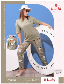 Lichi Charmee Down Shoulder Night Dress Catalog at Wholesale Rate Lichi Charmee Down Shoulder Night Dress Catalog at Wholesale Rate