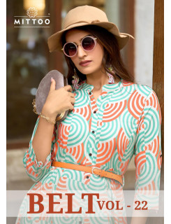 Mittoo Kurti Belt Vol 22 One Piece Dress Catalog at Wholesale Rate
