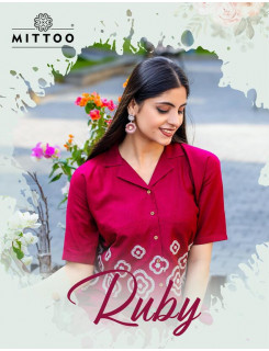 Mittoo Kurti Ruby Co Ord Set Catalog at Wholesale Rate