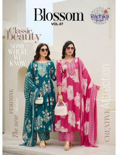 Radhika Lifestyle Blossom Vol 7  Cotton Salwar Kameez Catalog at Wholesale Rate Radhika Lifestyle Blossom Vol 7  Cotton Salwar Kameez Catalog at Wholesale Rate