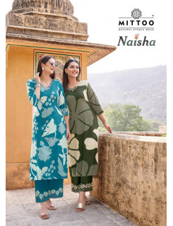 Mittoo Kurti Naisha Kurtis With Bottom Catalog at Wholesale Rate