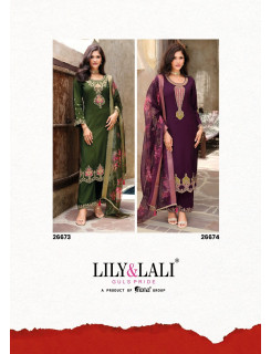 Lily Lali Rose Readymade Dress Catalog at Wholesale Rate
