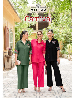 Mittoo Kurti Carnival Co Ord Set Catalog at Wholesale Rate Mittoo Kurti Carnival Co Ord Set Catalog at Wholesale Rate