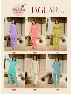 Radhika Lifestyle Jaguar Co Ord Set Catalog at Wholesale Rate