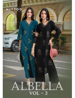 Mittoo Kurti Albella Vol 2 Kurtis With Bottom Catalog at Wholesale Rate