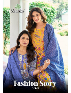 Vaniska Fashion Story Printed Salwar Kameez Catalog at Wholesale Rate Vaniska Fashion Story Printed Salwar Kameez Catalog at Wholesale Rate