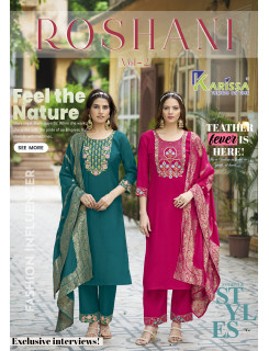 Karissa Roshani Vol 2 Readymade Dress Catalog at Wholesale Rate