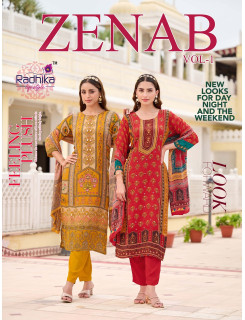 Radhika Lifestyle Zenab Vol 1 Printed Salwar Kameez Catalog at Wholesale Rate Radhika Lifestyle Zenab Vol 1 Printed Salwar Kameez Catalog at Wholesale Rate