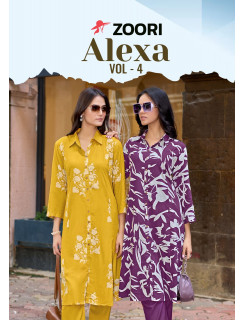 Zoori Alexa Vol 4 Kurtis With Bottom Catalog at Wholesale Rate Zoori Alexa Vol 4 Kurtis With Bottom Catalog at Wholesale Rate