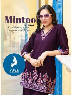 Kaya Kurti Mintoo Co Ord Set Catalog at Wholesale Rate Kaya Kurti Mintoo Co Ord Set Catalog at Wholesale Rate