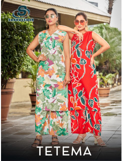 Sankheswer Impex Tetema Kurtis With Bottom Catalog at Wholesale Rate