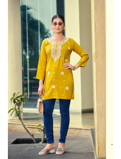 Ossm Nora Vol 7 Rayon Kurti Catalog at Wholesale Rate