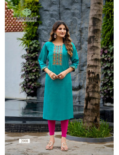 Vaniska Five Star Vol 2 Embroidery Kurti Catalog at Wholesale rate