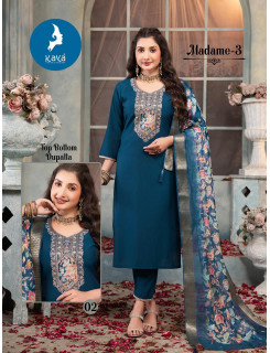 Kaya Kurti Madame Vol 3 Readymade Dress Catalog at Wholesale Rate Kaya Kurti Madame Vol 3 Readymade Dress Catalog at Wholesale Rate