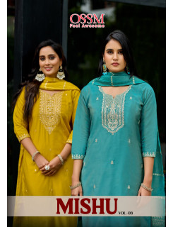 Ossm Mishu Vol 3 Embroidery Salwar Kameez Catalog at Wholesale Rate Ossm Mishu Vol 3 Embroidery Salwar Kameez Catalog at Wholesale Rate