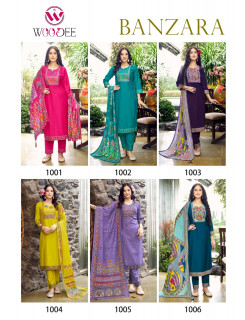 Woodee Banzara Readymade Dress Catalog at Wholesale Rate
