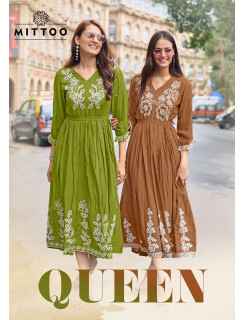 Mittoo Kurti Queen One Piece Dress Catalog at Wholesale Rate Mittoo Kurti Queen One Piece Dress Catalog at Wholesale Rate