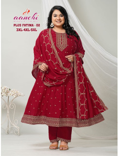 Aanchi Plus Fatima Readymade Dress Size Set at Wholesale Rate Aanchi Plus Fatima Readymade Dress Size Set at Wholesale Rate
