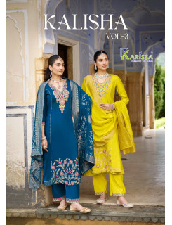 Karissa Kalisha Vol 3 Readymade Dress Catalog at Wholesale Rate