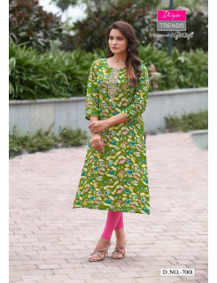 Diya Trends Gardencity Vol 8 Kurtis Below 300 Catalog at Wholesale Rate