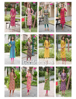 Diya Trends Gardencity Vol 8 Kurtis Below 300 Catalog at Wholesale Rate Diya Trends Gardencity Vol 8 Kurtis Below 300 Catalog at Wholesale Rate