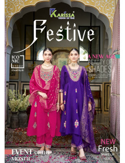 Karissa Festive Readymade Dress Catalog at Wholesale Rate
