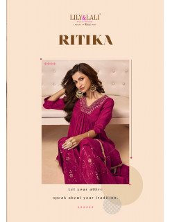 Lily Lali Ritika Kurti Palazzo Dupatta Set Catalog at Wholesale Rate