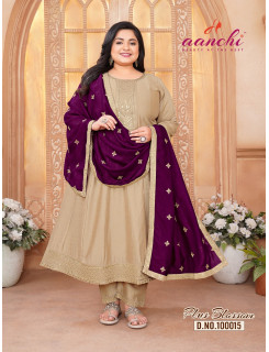 Aanchi Plus Blossom Readymade Dress Size Set at Wholesale Rate