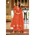 Anju Fabrics Orange Readymade Dress Size Set at Wholesale Rate