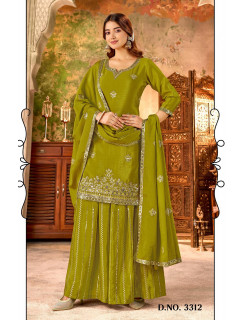 Ladies Flavour Chinon Embroidery Salwar Kameez Size Set at Wholesale Rate