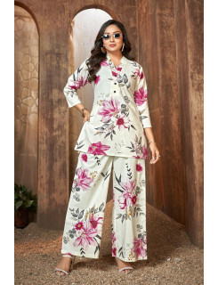 Ladies Flavour Co Ord  Kurtis With Bottom Size Set at Wholesale Rate
