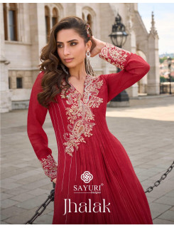 Sayuri Designer Jhalak Gowns with Dupatta Catalog at Wholesale Rate