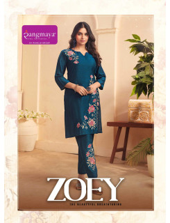 Rangmaya Zoey Kurtis With Bottom Catalog at Wholesale Rate