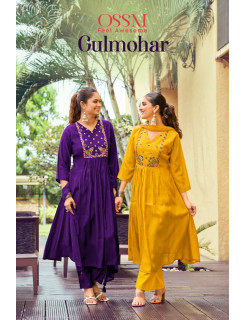 Ossm Gulmohar Embroidery Salwar Kameez Catalog at Wholesale Rate