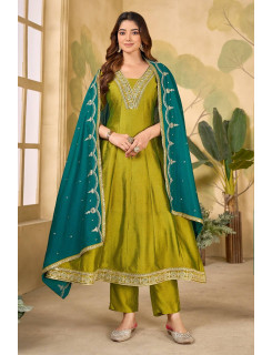 Reevika Yellgreen Readymade Dress Size Set at Wholesale Rate